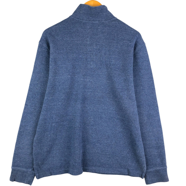Ralph Lauren POLO RALPH LAUREN Half-zip sweatshirt, sweatshirt, men's size L cotton navy blue type Vintage Second Hand