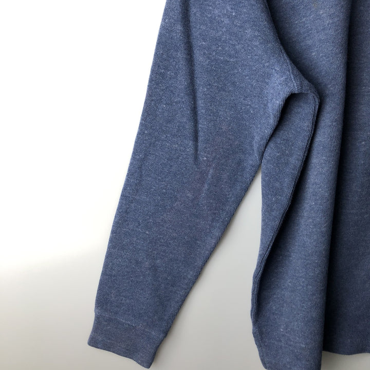Ralph Lauren POLO RALPH LAUREN Half-zip sweatshirt, sweatshirt, men's size L cotton navy blue type Vintage Second Hand