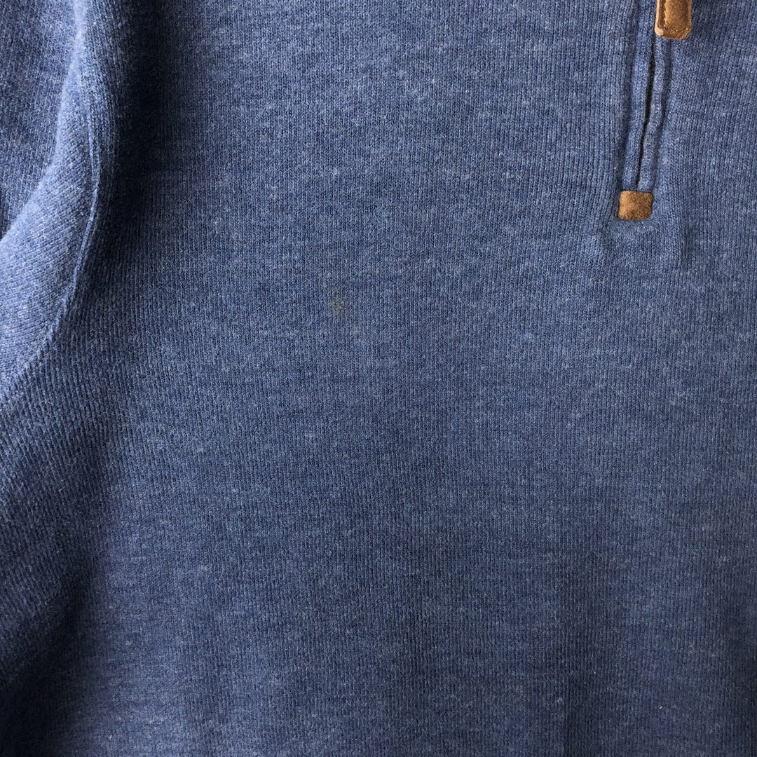 Ralph Lauren POLO RALPH LAUREN Half-zip sweatshirt, sweatshirt, men's size L cotton navy blue type Vintage Second Hand