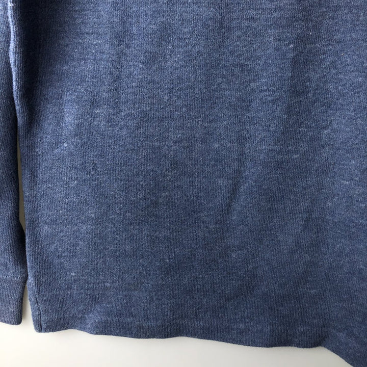 Ralph Lauren POLO RALPH LAUREN Half-zip sweatshirt, sweatshirt, men's size L cotton navy blue type Vintage Second Hand