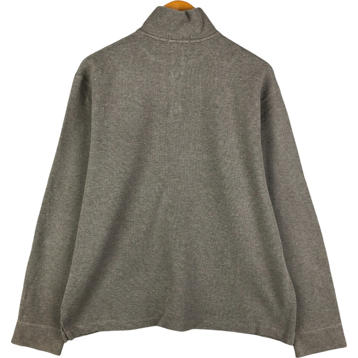 Vintage Ralph Lauren POLO RALPH LAUREN half-zip sweatshirt, size L, men's. cotton gray type Vintage Second Hand
