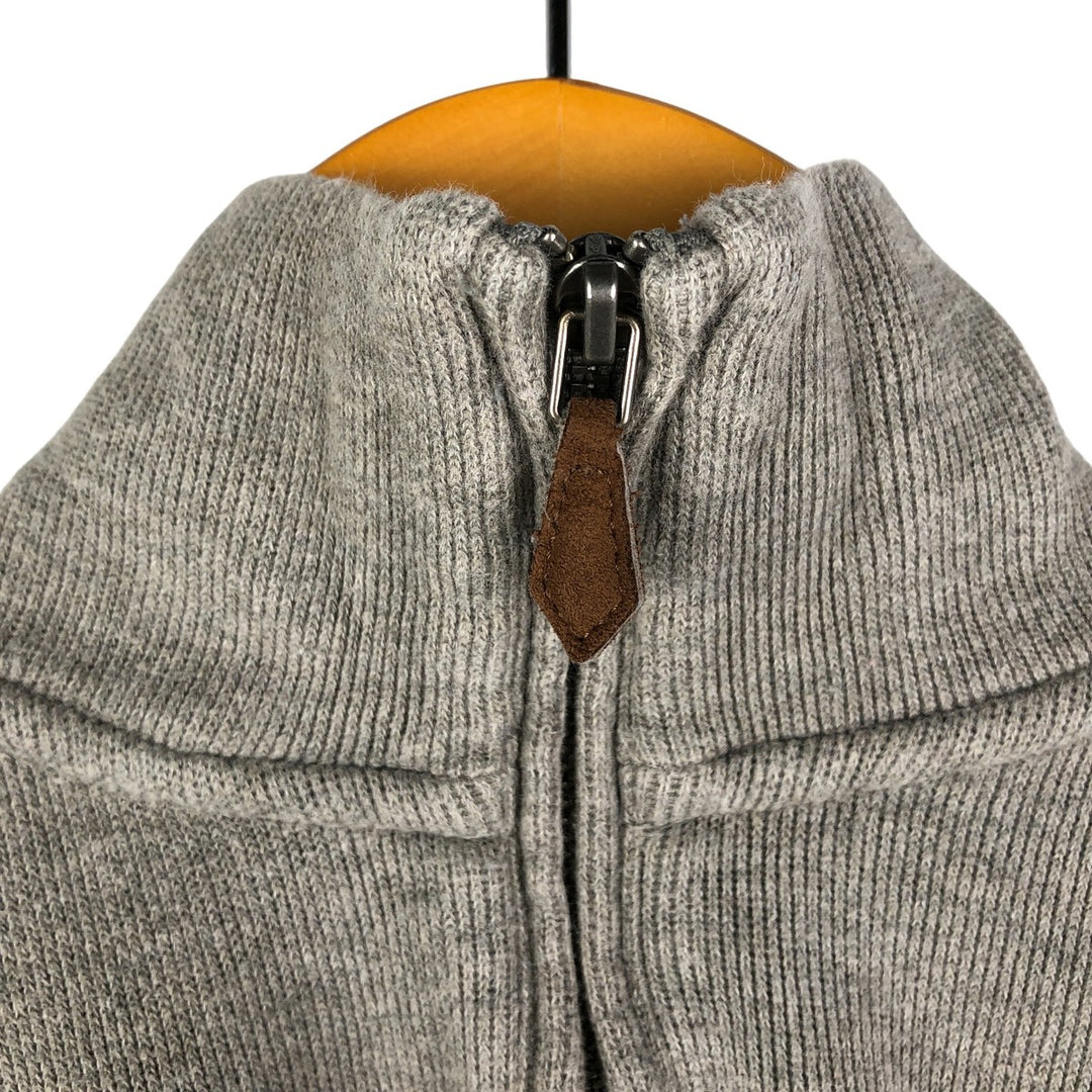 Vintage Ralph Lauren POLO RALPH LAUREN half-zip sweatshirt, size L, men's. cotton gray type Vintage Second Hand