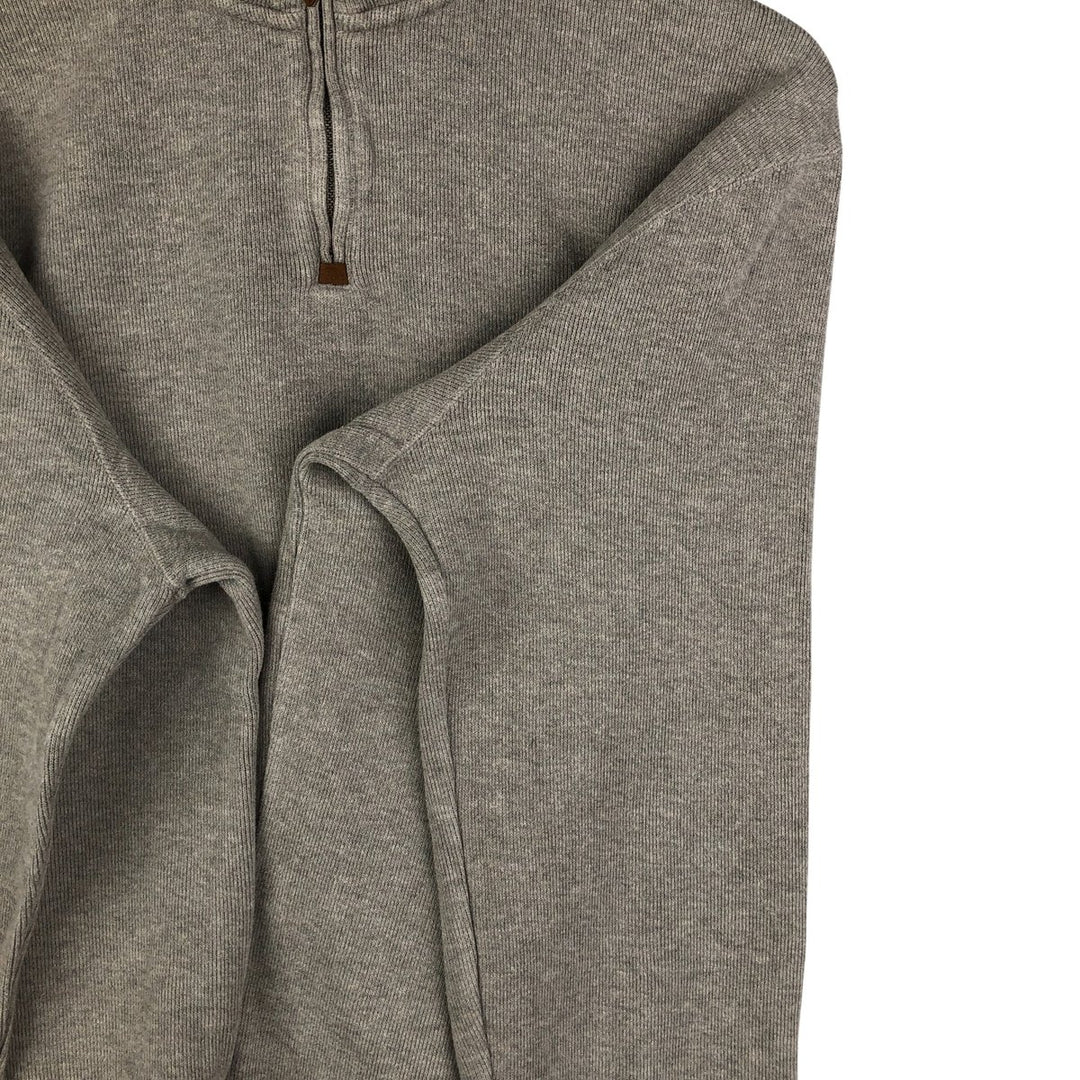 Vintage Ralph Lauren POLO RALPH LAUREN half-zip sweatshirt, size L, men's. cotton gray type Vintage Second Hand