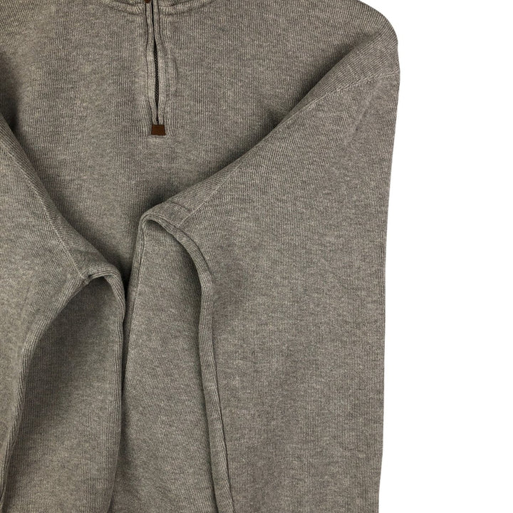 Vintage Ralph Lauren POLO RALPH LAUREN half-zip sweatshirt, size L, men's. cotton gray type Vintage Second Hand