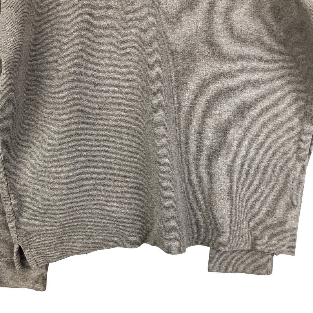 Vintage Ralph Lauren POLO RALPH LAUREN half-zip sweatshirt, size L, men's. cotton gray type Vintage Second Hand