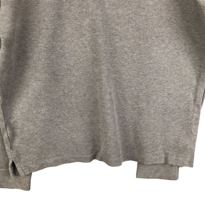 Vintage Ralph Lauren POLO RALPH LAUREN half-zip sweatshirt, size L, men's. cotton gray type Vintage Second Hand