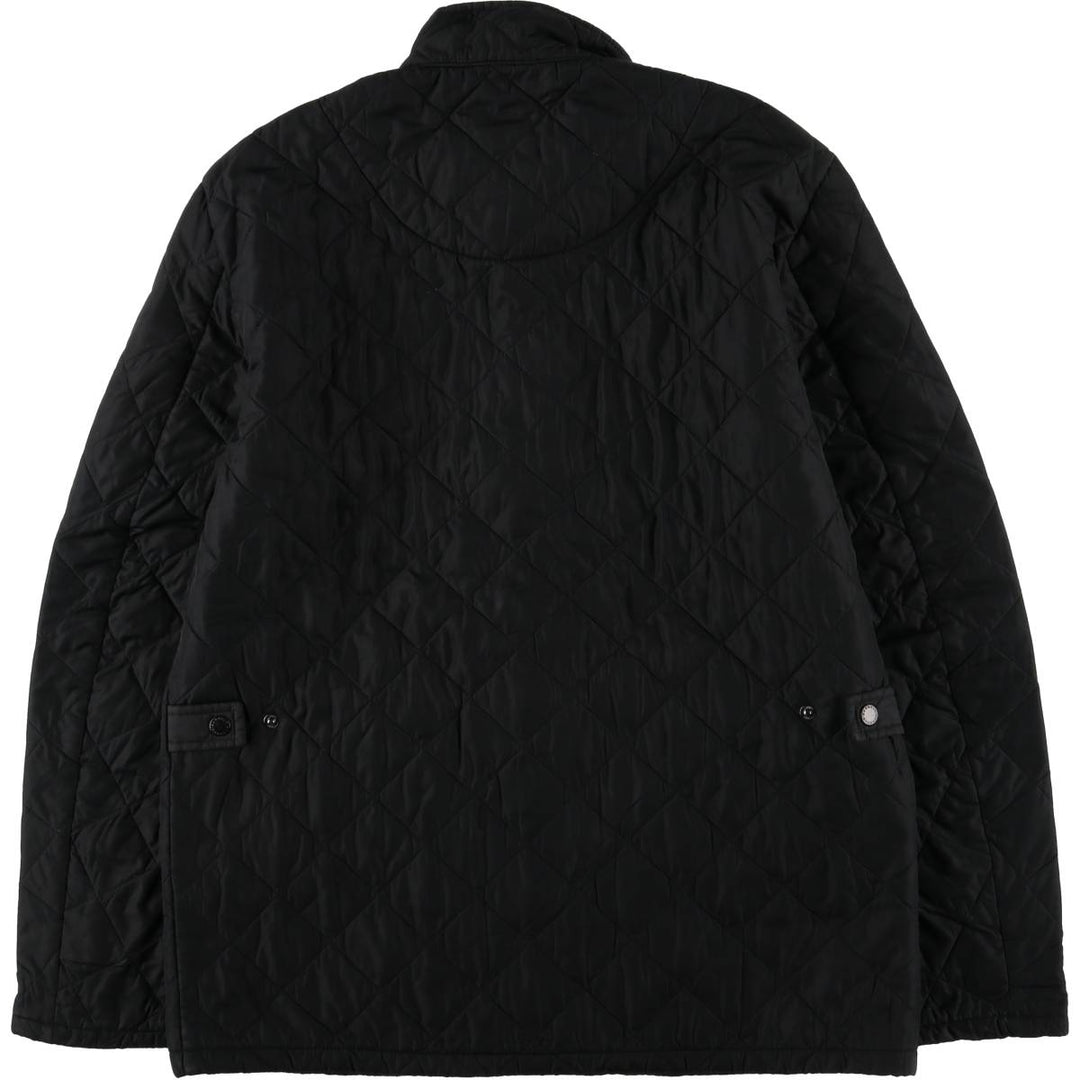 00-S Barbour 3 Warrant Quilted Puffer Jacket, Men's Size Medium unclear black type Vintage Second Hand