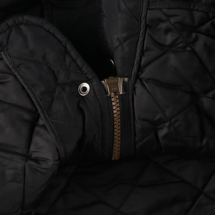 00-S Barbour 3 Warrant Quilted Puffer Jacket, Men's Size Medium unclear black type Vintage Second Hand