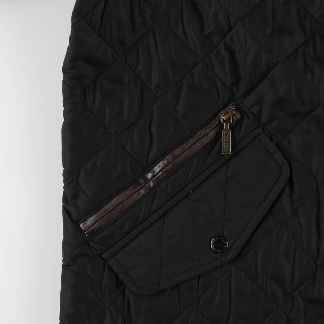 00-S Barbour 3 Warrant Quilted Puffer Jacket, Men's Size Medium unclear black type Vintage Second Hand