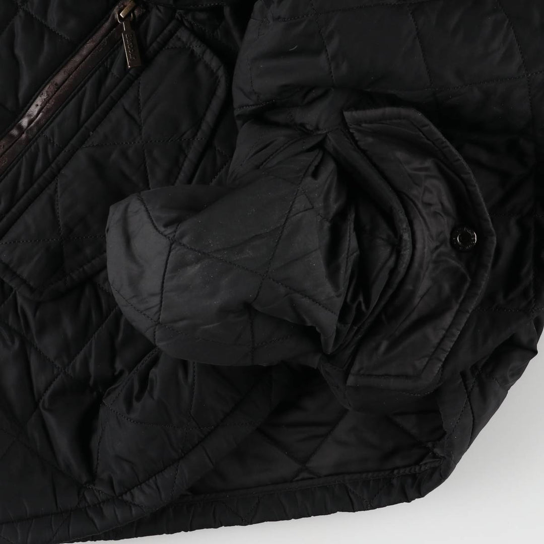 00-S Barbour 3 Warrant Quilted Puffer Jacket, Men's Size Medium unclear black type Vintage Second Hand