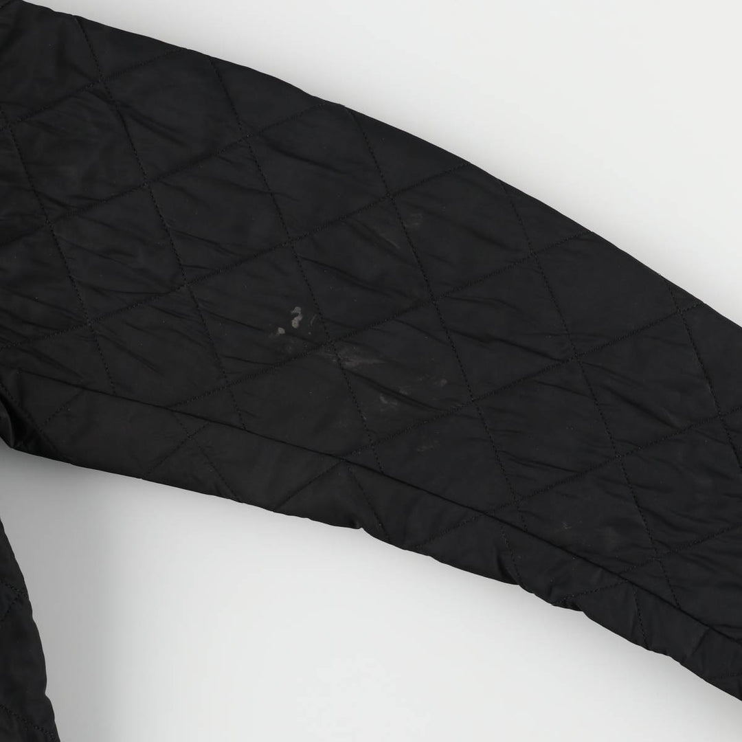 00-S Barbour 3 Warrant Quilted Puffer Jacket, Men's Size Medium unclear black type Vintage Second Hand