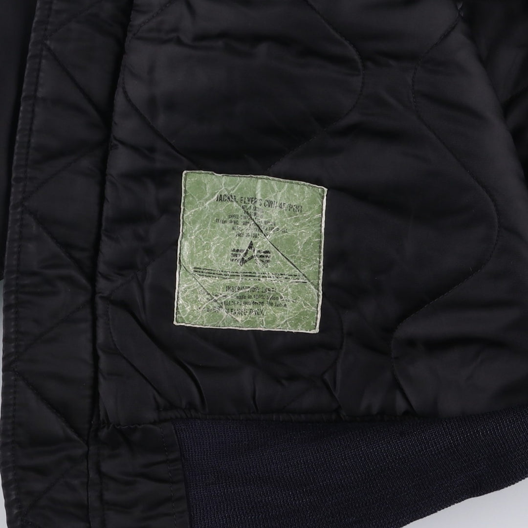 Civilian Alpha CWU-45 Nylon black type Vintage Second Hand