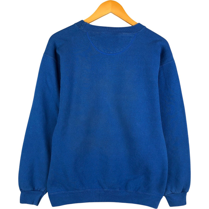 2000'S GENUS MICKEY MOUSE Mickey Mouse character sweatshirt, Made in USA, Men's size M cotton blue type Vintage Second Hand