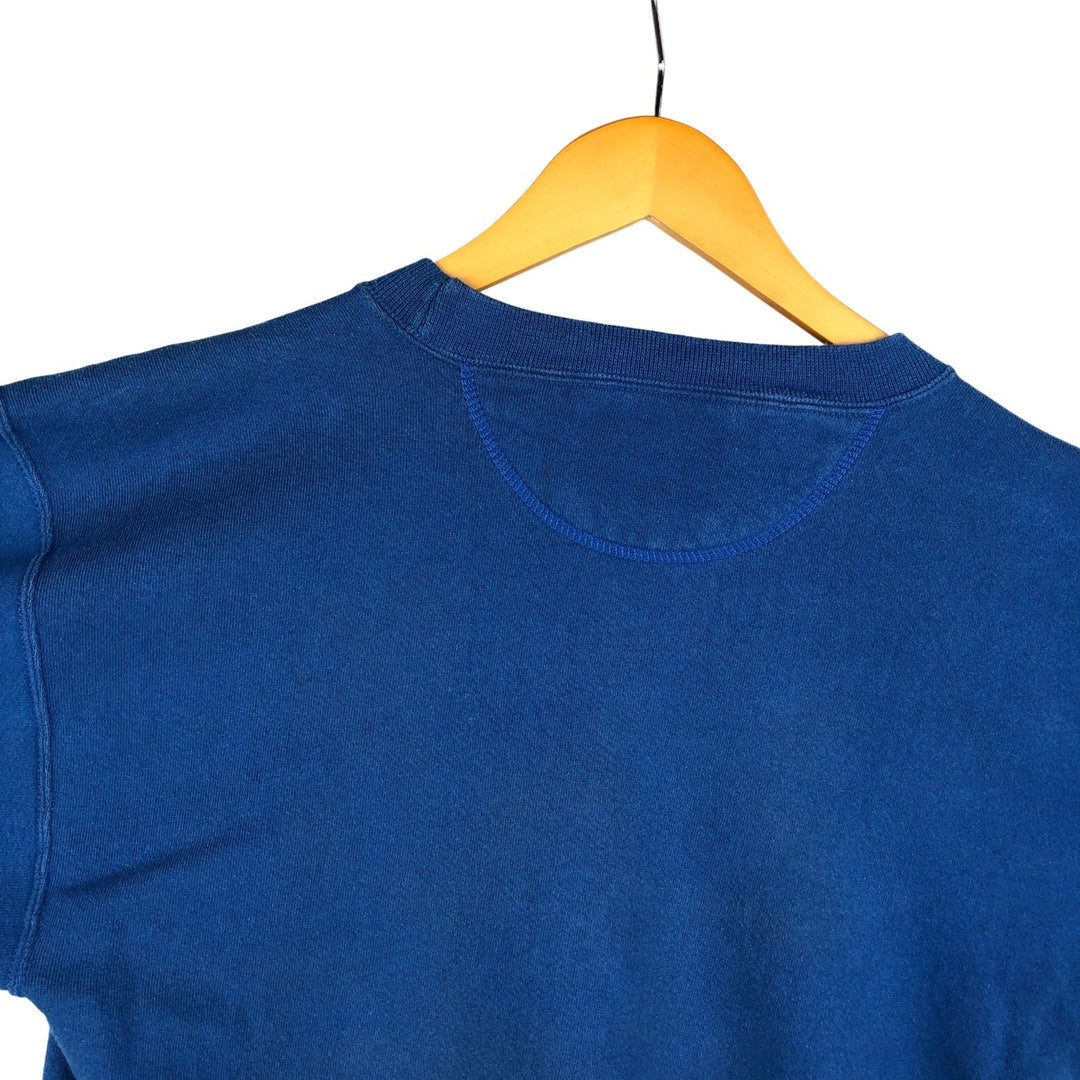 2000'S GENUS MICKEY MOUSE Mickey Mouse character sweatshirt, Made in USA, Men's size M cotton blue type Vintage Second Hand