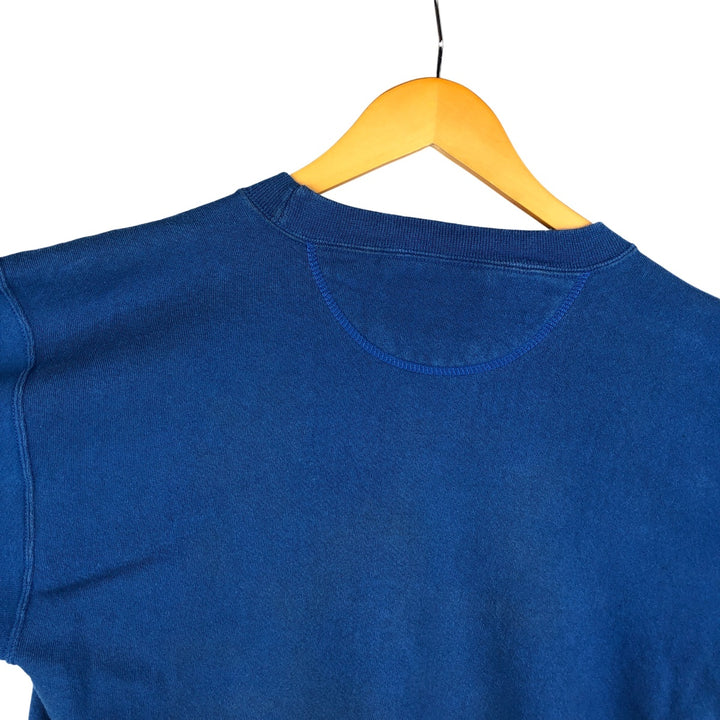 2000'S GENUS MICKEY MOUSE Mickey Mouse character sweatshirt, Made in USA, Men's size M cotton blue type Vintage Second Hand