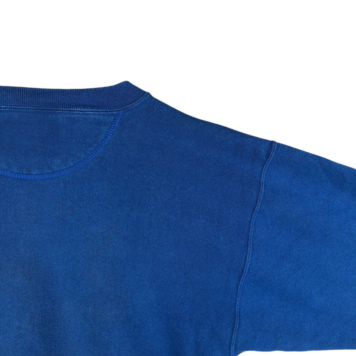 2000'S GENUS MICKEY MOUSE Mickey Mouse character sweatshirt, Made in USA, Men's size M cotton blue type Vintage Second Hand