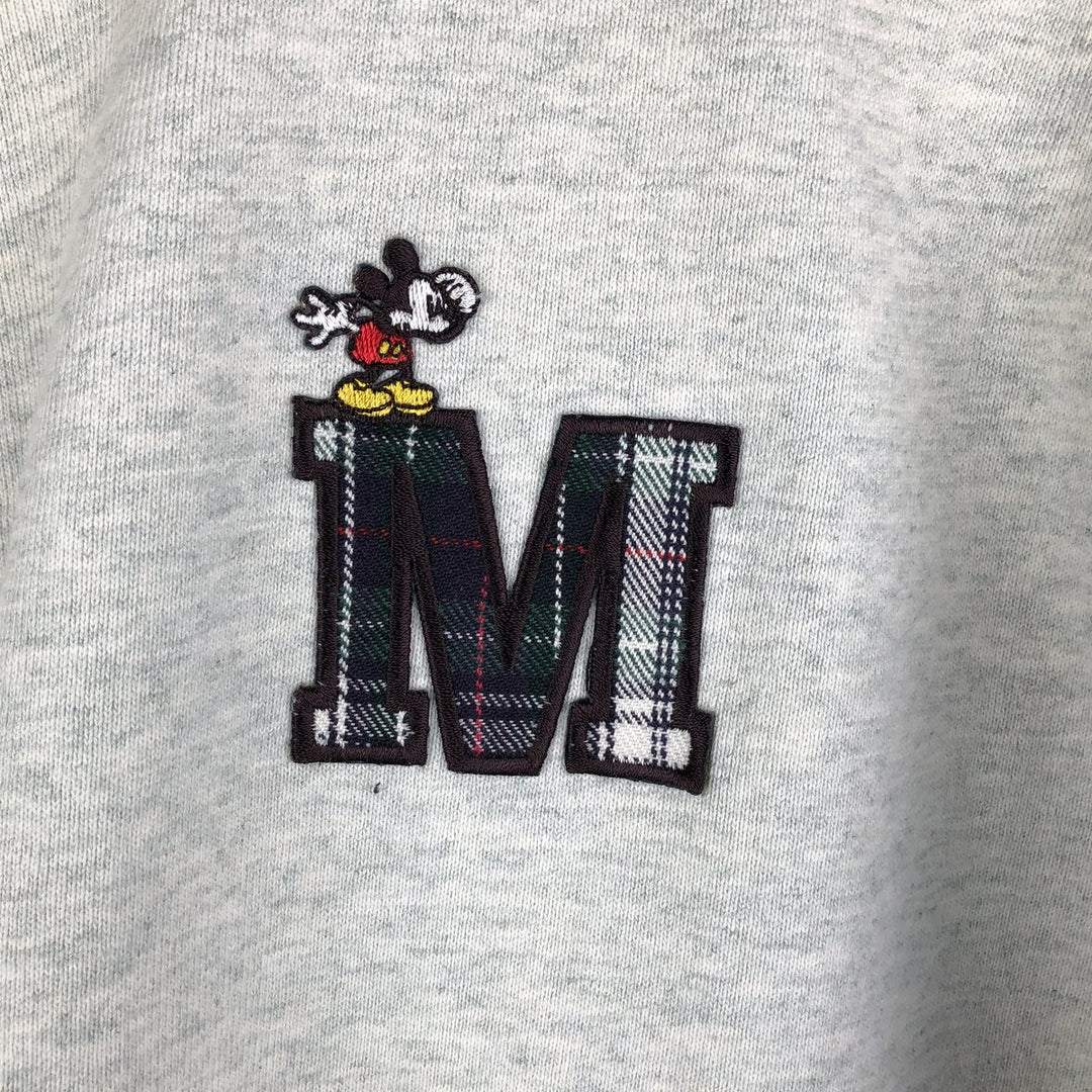 90'S Mickey and Co. Mickey Mouse Sweatshirt Varsity Jacket, Men's Size L, Vintage unclear Green type dark green Vintage Second Hand