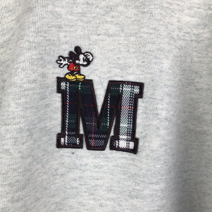 90'S Mickey and Co. Mickey Mouse Sweatshirt Varsity Jacket, Men's Size L, Vintage unclear Green type dark green Vintage Second Hand