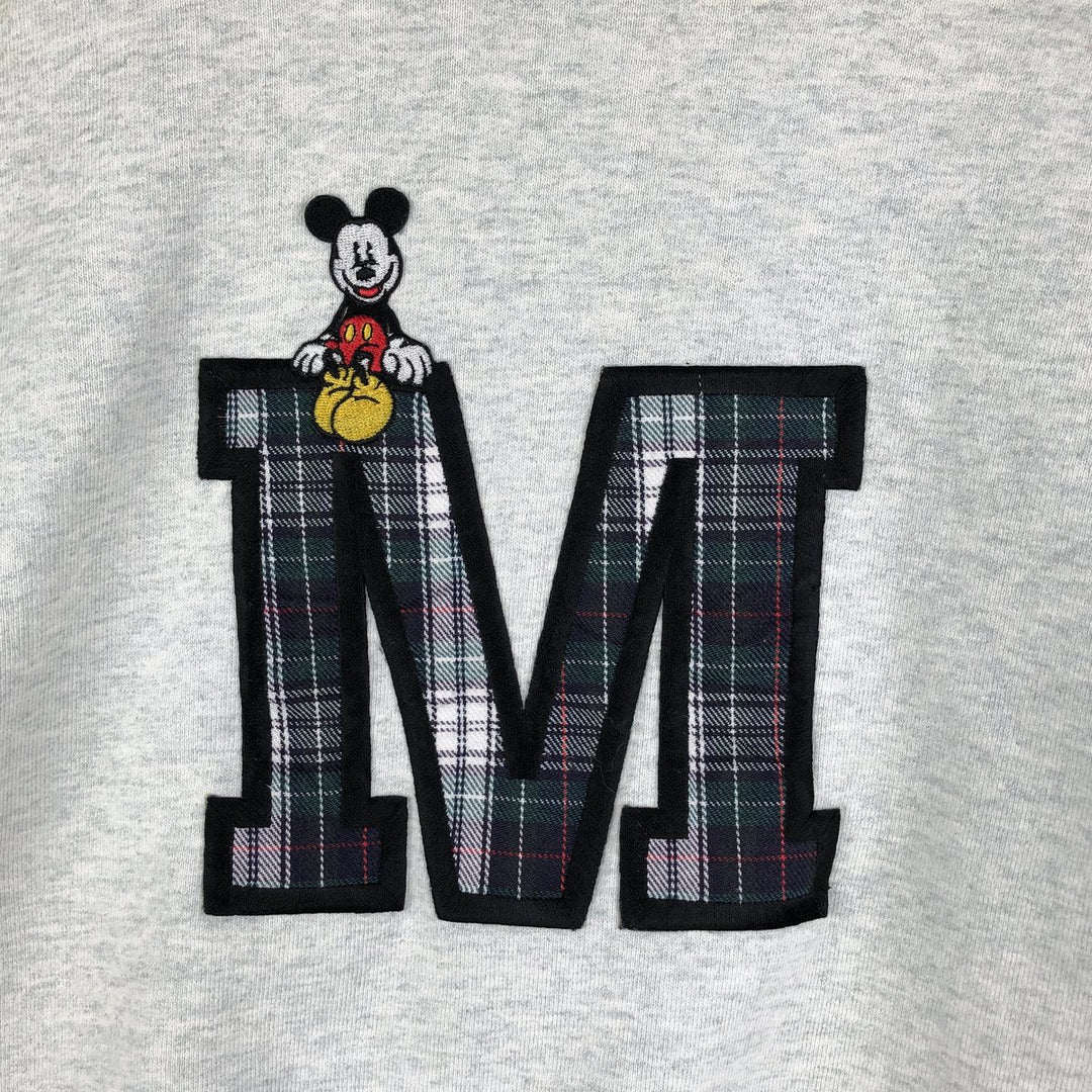 90'S Mickey and Co. Mickey Mouse Sweatshirt Varsity Jacket, Men's Size L, Vintage unclear Green type dark green Vintage Second Hand
