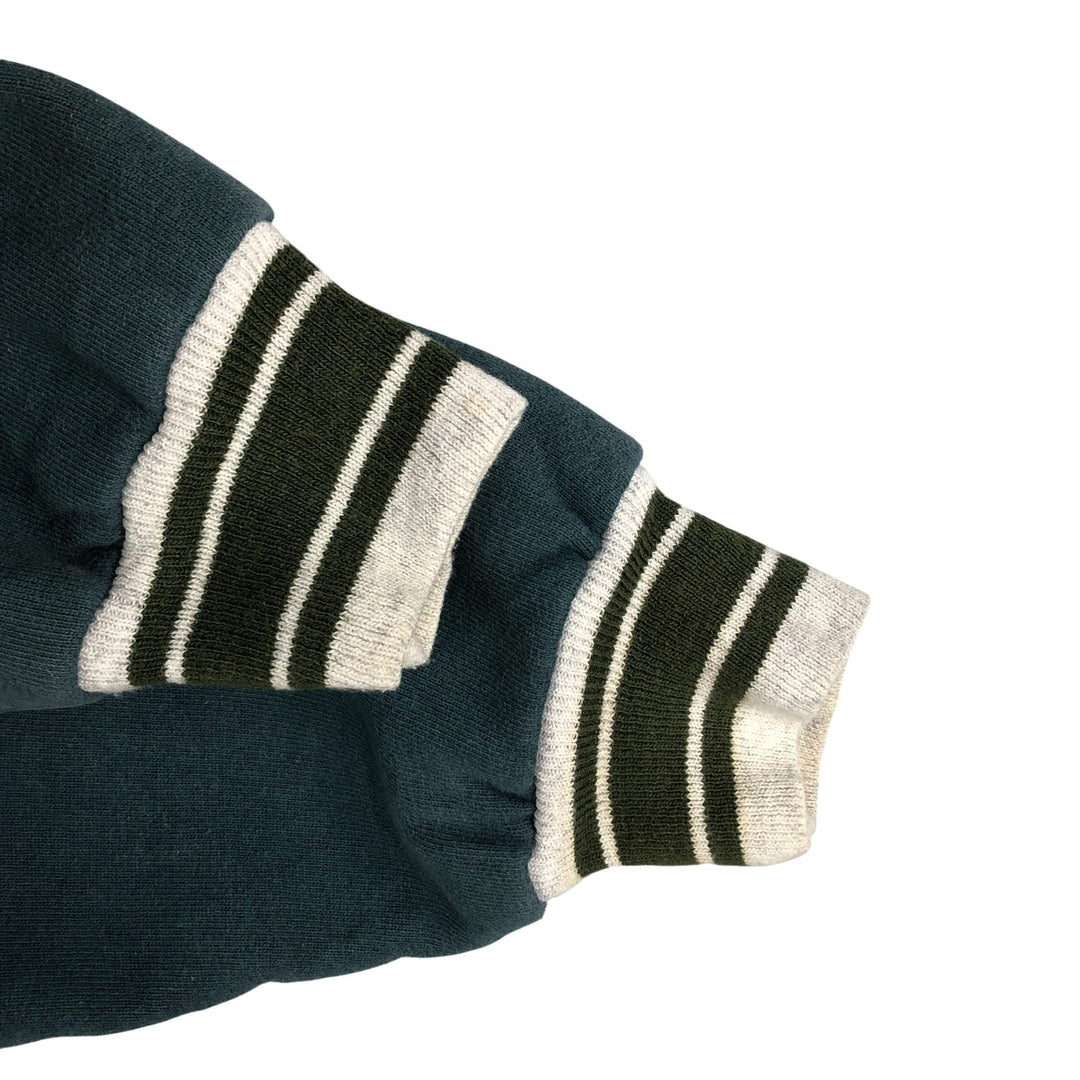 90'S Mickey and Co. Mickey Mouse Sweatshirt Varsity Jacket, Men's Size L, Vintage unclear Green type dark green Vintage Second Hand