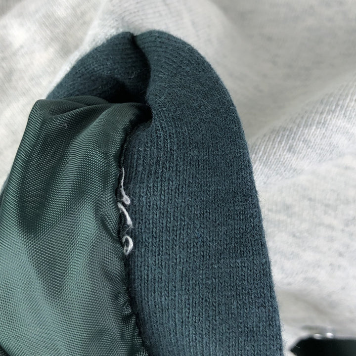 90'S Mickey and Co. Mickey Mouse Sweatshirt Varsity Jacket, Men's Size L, Vintage unclear Green type dark green Vintage Second Hand