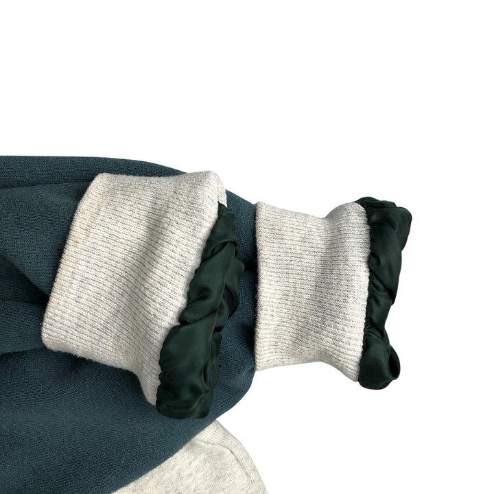 90'S Mickey and Co. Mickey Mouse Sweatshirt Varsity Jacket, Men's Size L, Vintage unclear Green type dark green Vintage Second Hand