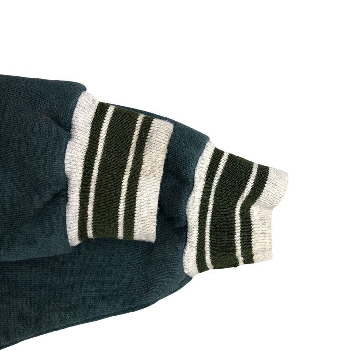 90'S Mickey and Co. Mickey Mouse Sweatshirt Varsity Jacket, Men's Size L, Vintage unclear Green type dark green Vintage Second Hand