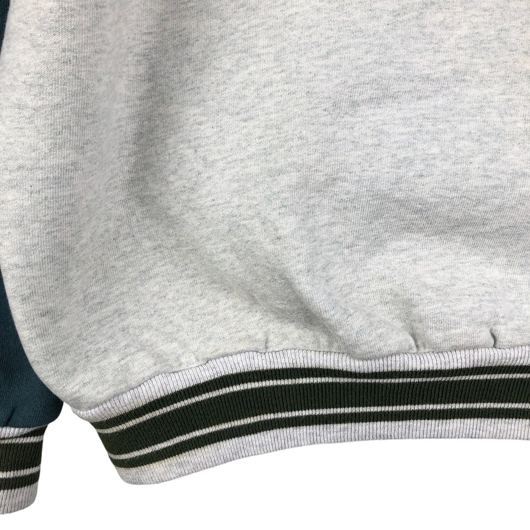 90'S Mickey and Co. Mickey Mouse Sweatshirt Varsity Jacket, Men's Size L, Vintage unclear Green type dark green Vintage Second Hand