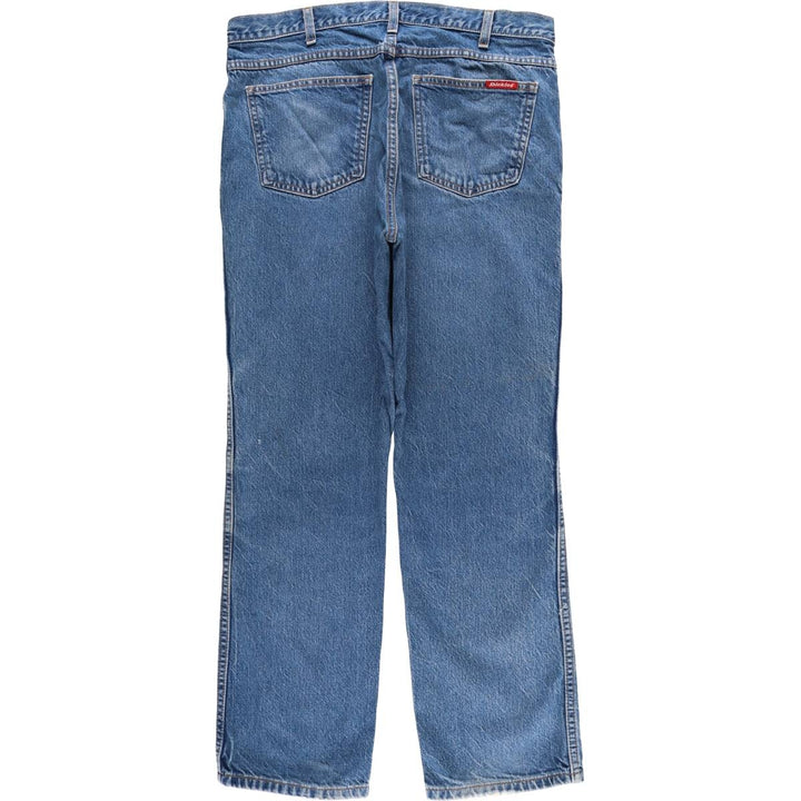 90'S Dickies Straight Denim Pants Men's Vintage W36 unclear blue type Vintage Second Hand
