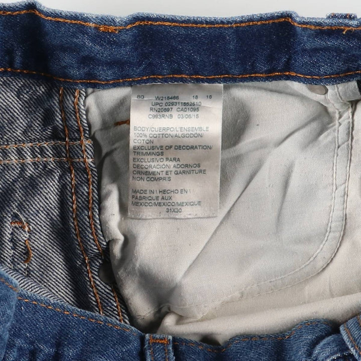 Dickies tapered denim pants for men, equivalent to W31 cotton blue type Vintage Second Hand