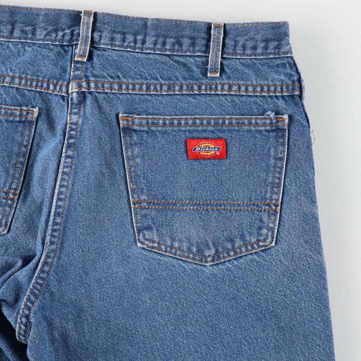 Dickies tapered denim pants for men, equivalent to W35 cotton blue type Vintage Second Hand