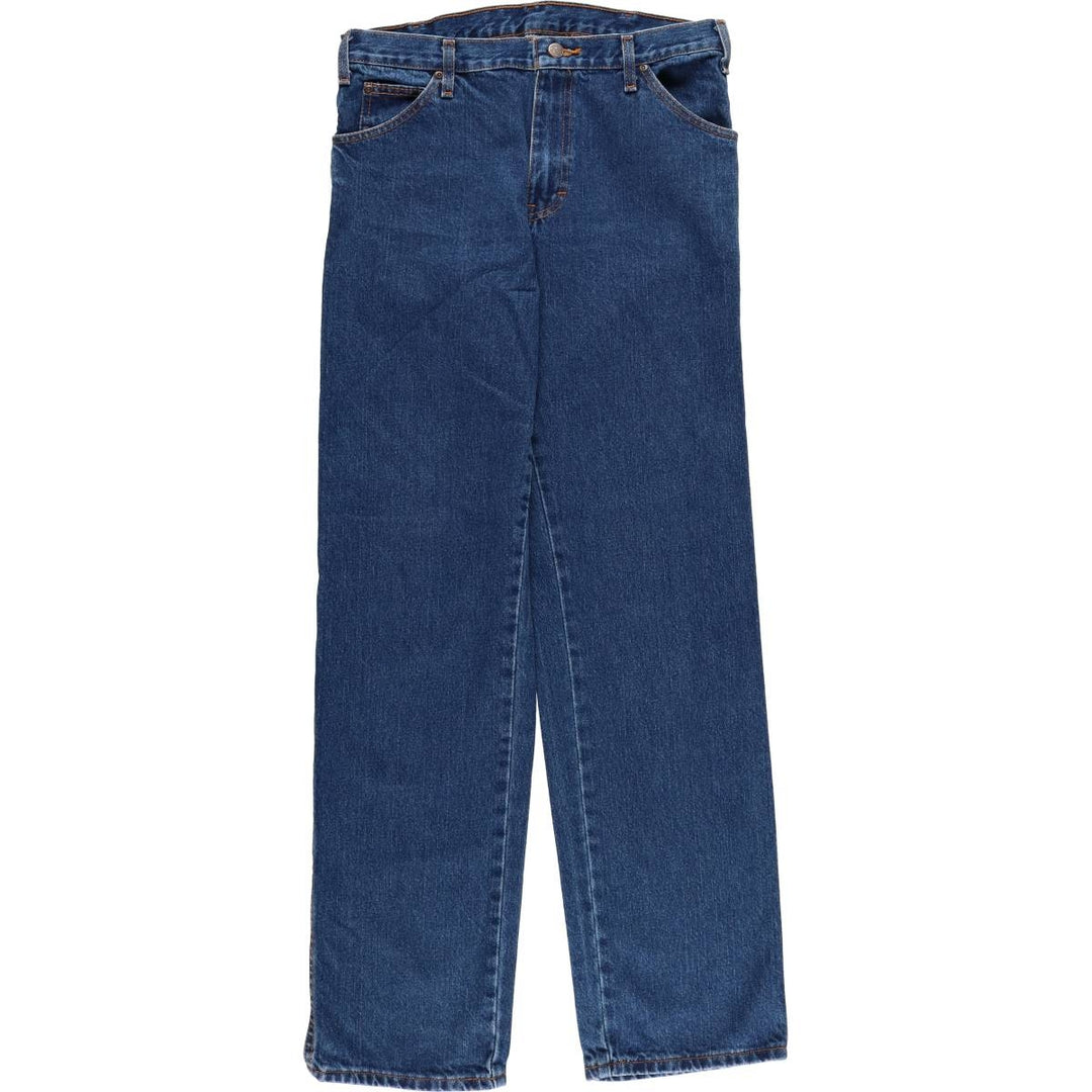 Dickies tapered denim pants for men, equivalent to W33 cotton blue type Vintage Second Hand