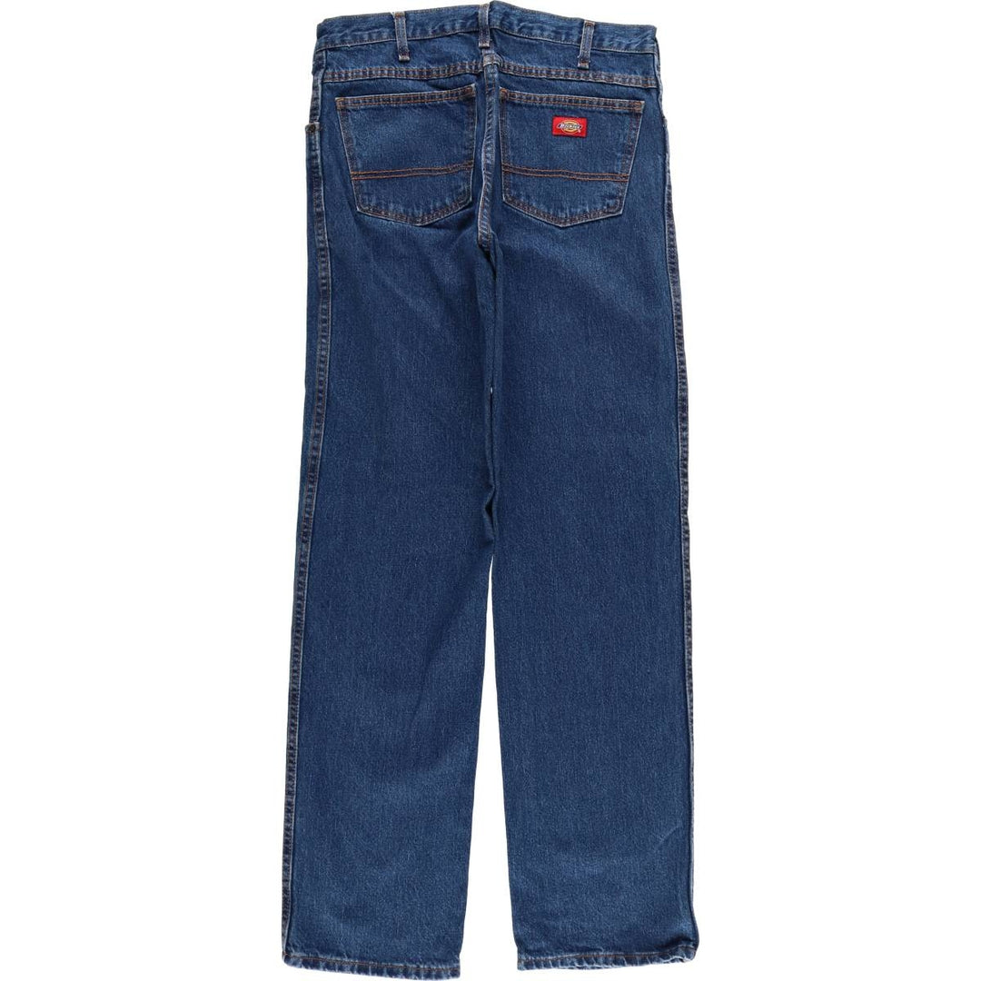 Dickies tapered denim pants for men, equivalent to W33 cotton blue type Vintage Second Hand