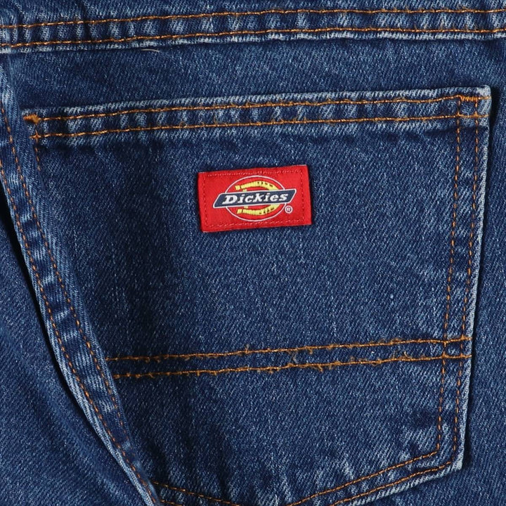 Dickies tapered denim pants for men, equivalent to W33 cotton blue type Vintage Second Hand