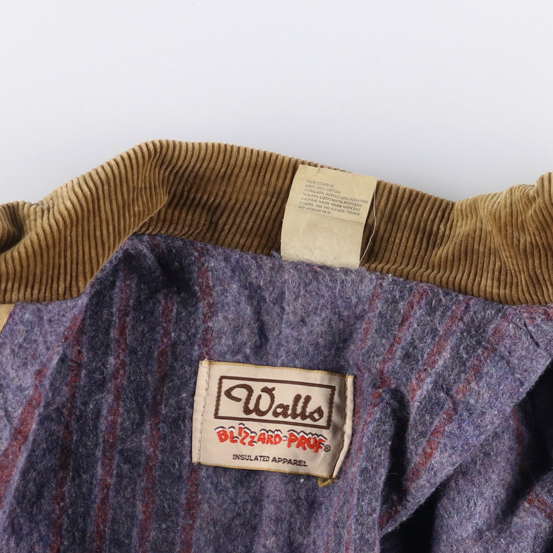 Vintage 80s-90'S Walls Blizzard Pruf Duck Coverall, Made in USA, Men's XL cotton Beige type Vintage Second Hand