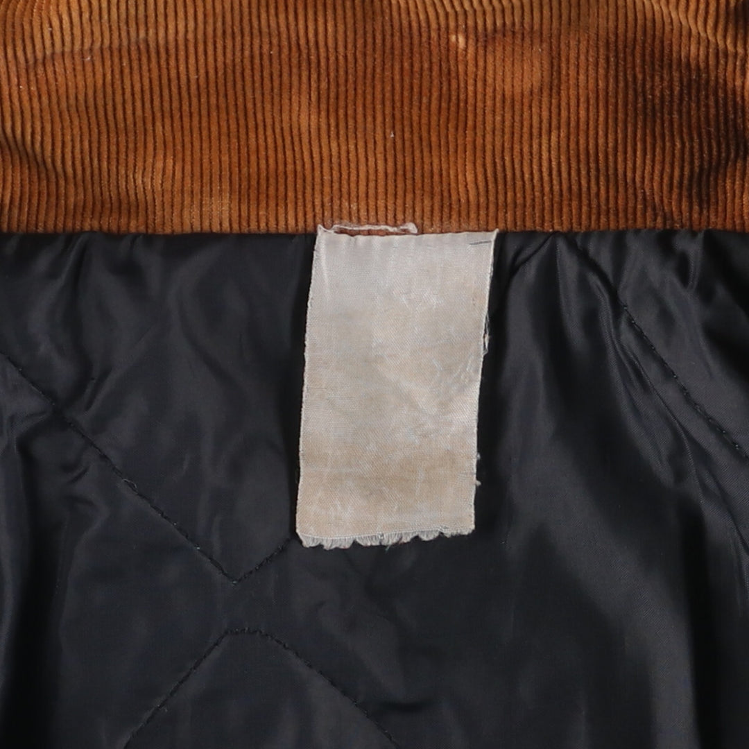 1980'S Carhartt 100th Anniversary Model Padded Traditional Coat Duck Full Zip Parka Men's XL Vintage cotton Beige type Vintage Second Hand