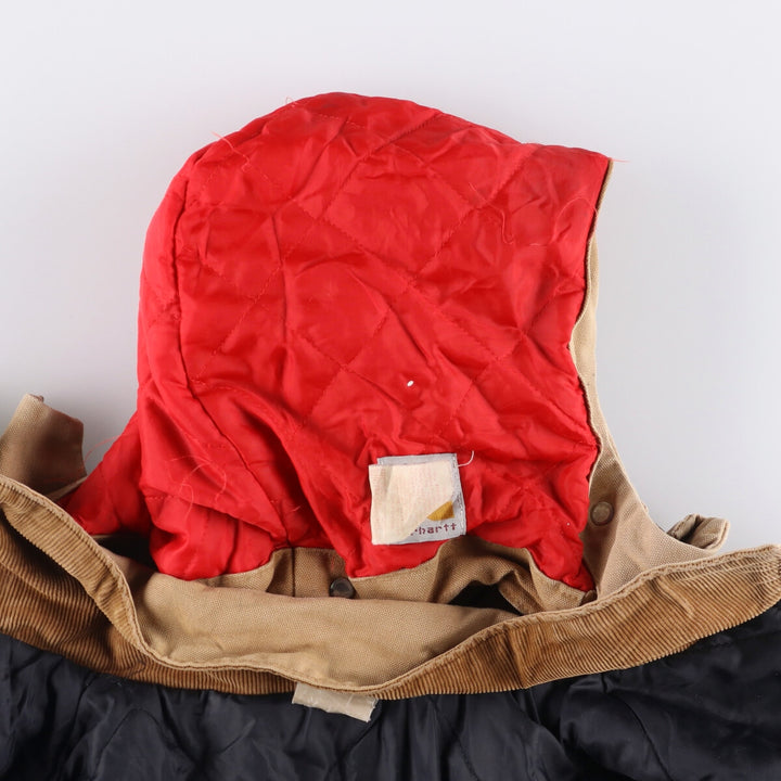 1980'S Carhartt 100th Anniversary Model Padded Traditional Coat Duck Full Zip Parka Men's XL Vintage cotton Beige type Vintage Second Hand