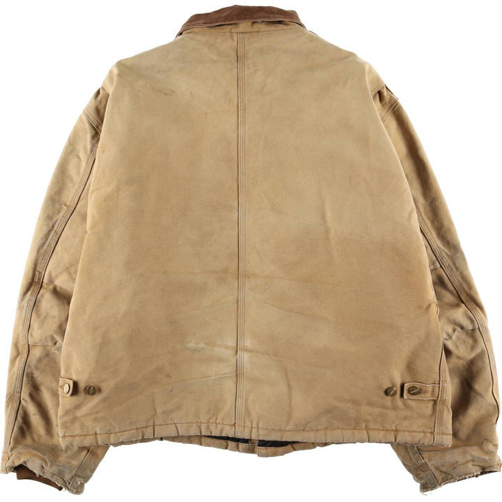 2000'S Carhartt Traditional Padded Duck Work Jacket, Men's XXL cotton ocher yellow type Vintage Second Hand