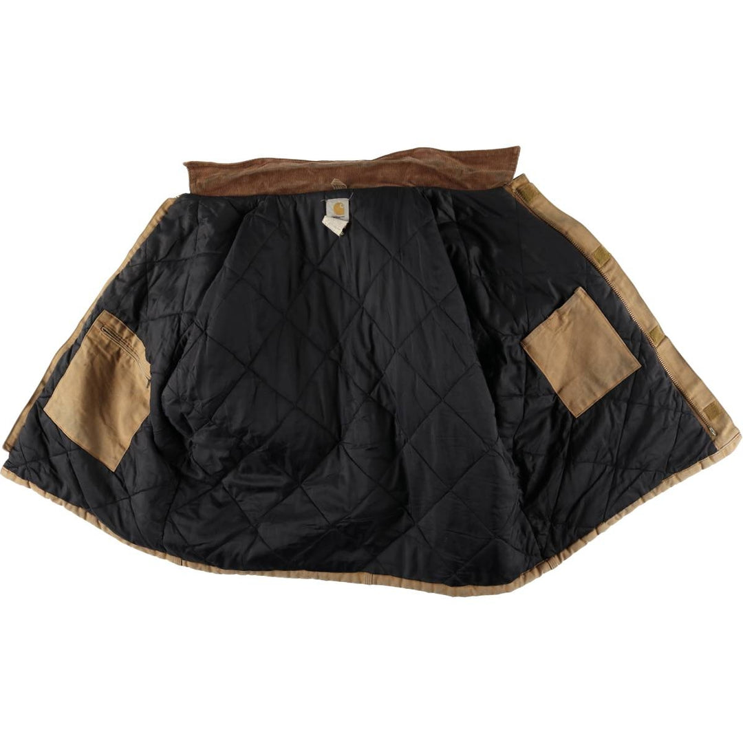 2000'S Carhartt Traditional Padded Duck Work Jacket, Men's XXL cotton ocher yellow type Vintage Second Hand