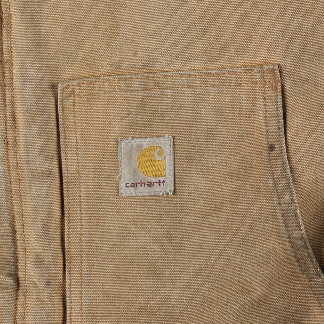 2000'S Carhartt Traditional Padded Duck Work Jacket, Men's XXL cotton ocher yellow type Vintage Second Hand