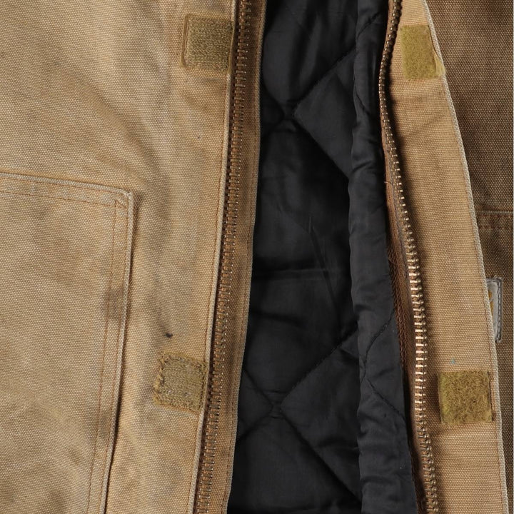 2000'S Carhartt Traditional Padded Duck Work Jacket, Men's XXL cotton ocher yellow type Vintage Second Hand