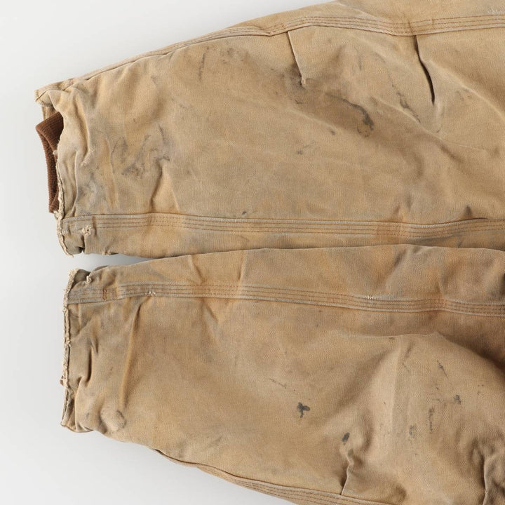 2000'S Carhartt Traditional Padded Duck Work Jacket, Men's XXL cotton ocher yellow type Vintage Second Hand