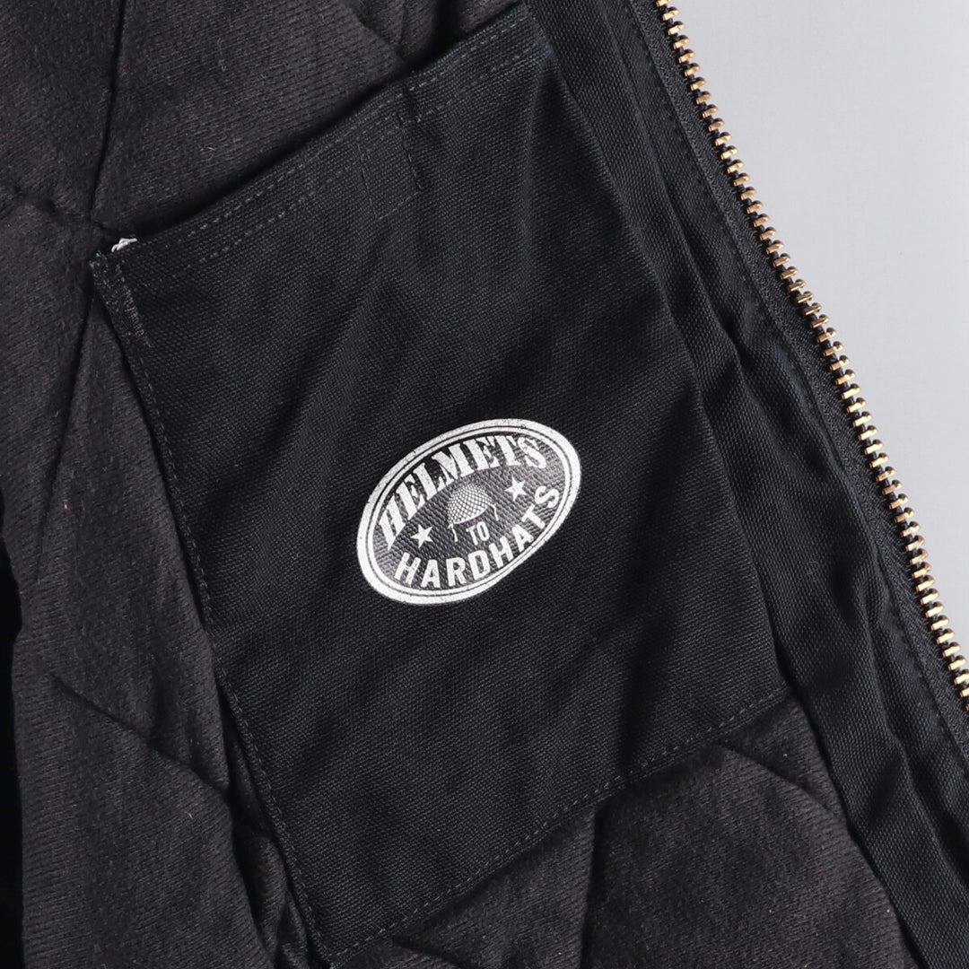 2000'S Carhartt Active Jacket, Padded, Advertising Duck Full Zip Hoodie, Men's XL cotton black type Vintage Second Hand