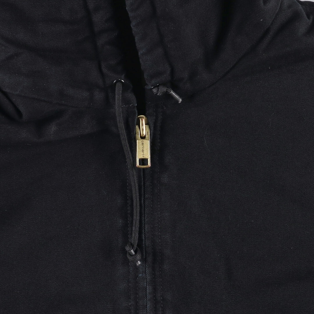 2000'S Carhartt Active Jacket, Padded, Advertising Duck Full Zip Hoodie, Men's XL cotton black type Vintage Second Hand