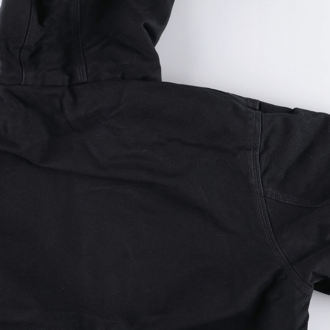 2000'S Carhartt Active Jacket, Padded, Advertising Duck Full Zip Hoodie, Men's XL cotton black type Vintage Second Hand