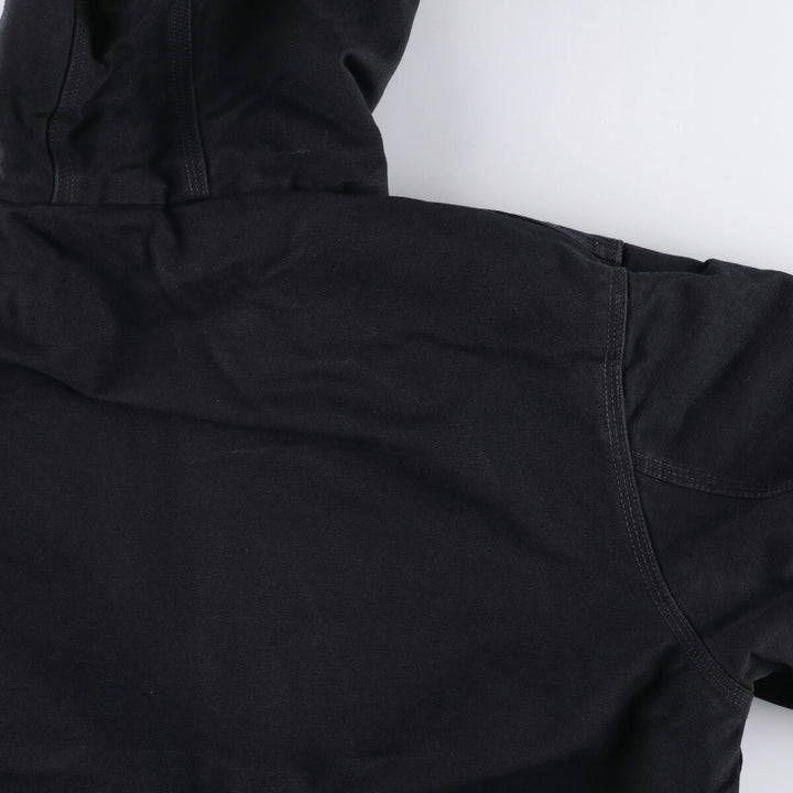 2000'S Carhartt Active Jacket, Padded, Advertising Duck Full Zip Hoodie, Men's XL cotton black type Vintage Second Hand