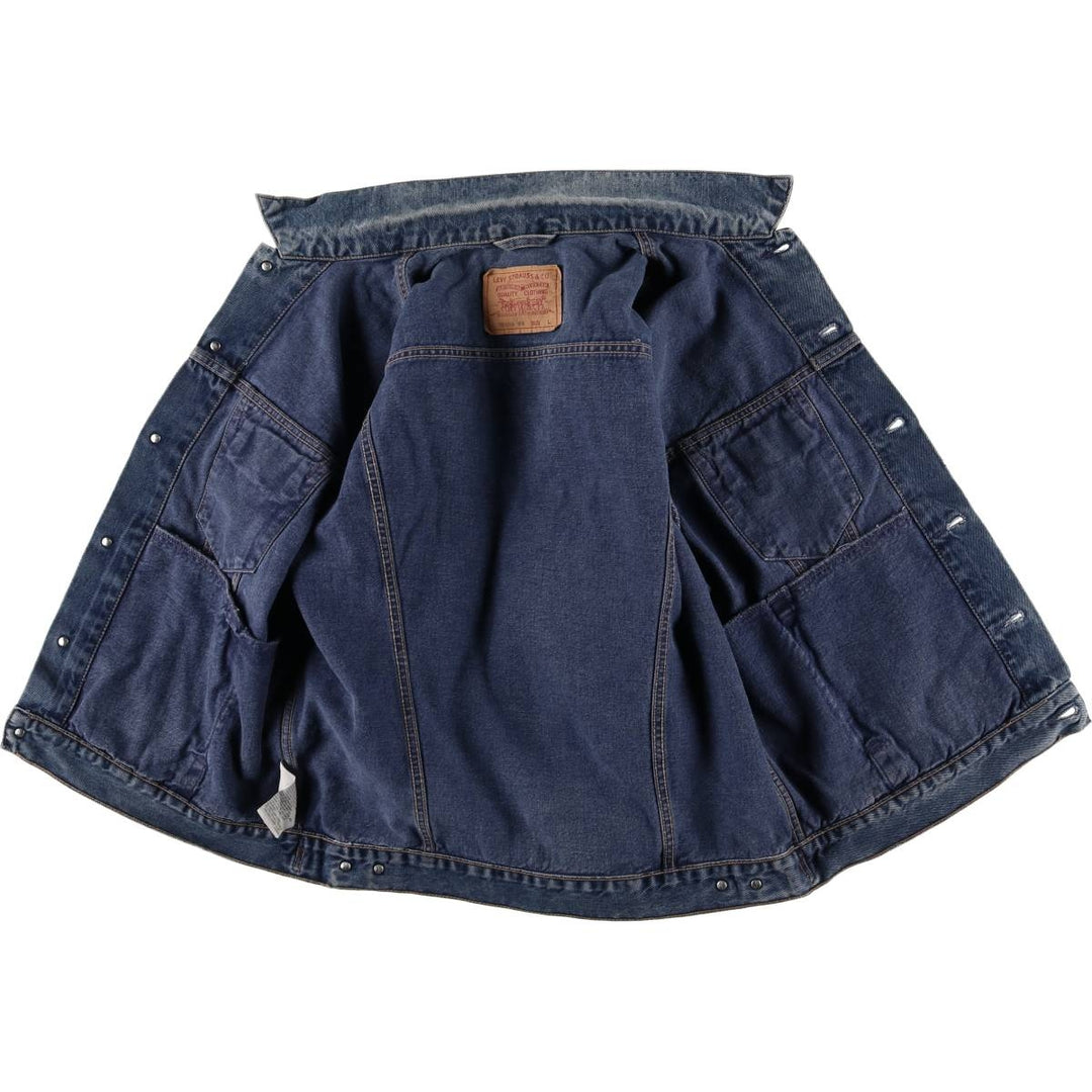 90'S Levi's 70503-0215 Denim Jacket, Men's Size L, Vintage cotton blue type Vintage Second Hand