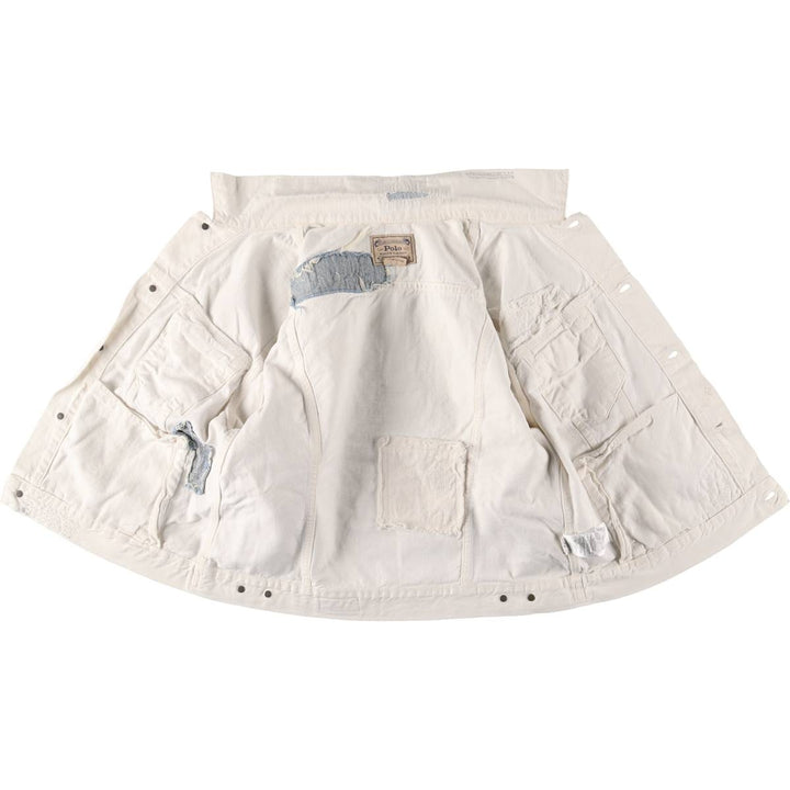 Ralph Lauren Polo Ralph Lauren white denim jacket, men's size XL cotton white type Vintage Second Hand