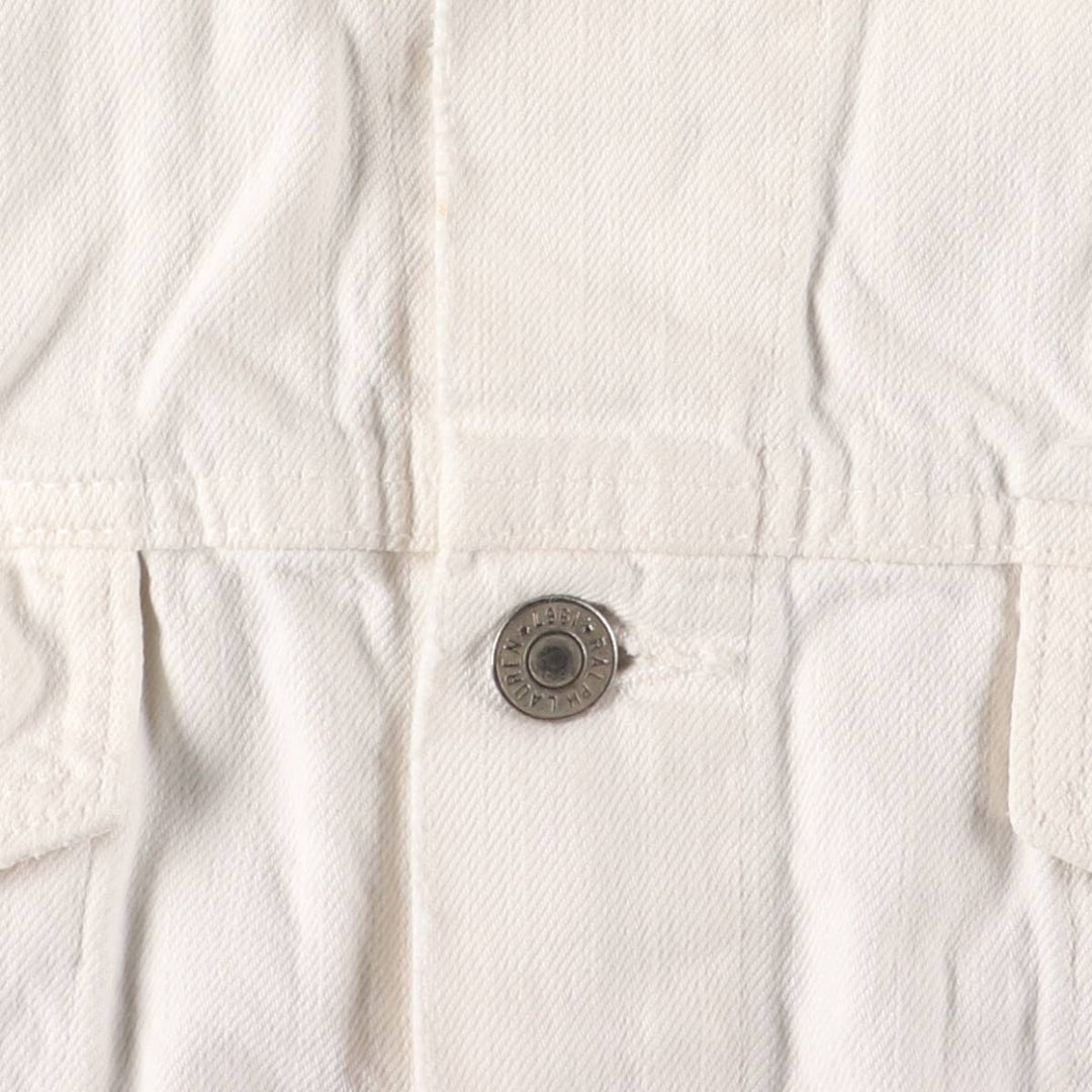 Ralph Lauren Polo Ralph Lauren white denim jacket, men's size XL cotton white type Vintage Second Hand
