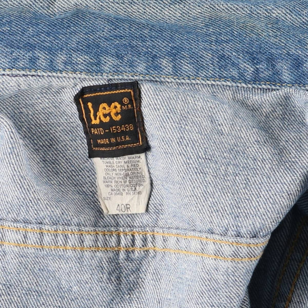 Vintage 1980'S Lee denim jacket, made in the USA, size S, men's cotton blue type Vintage Second Hand